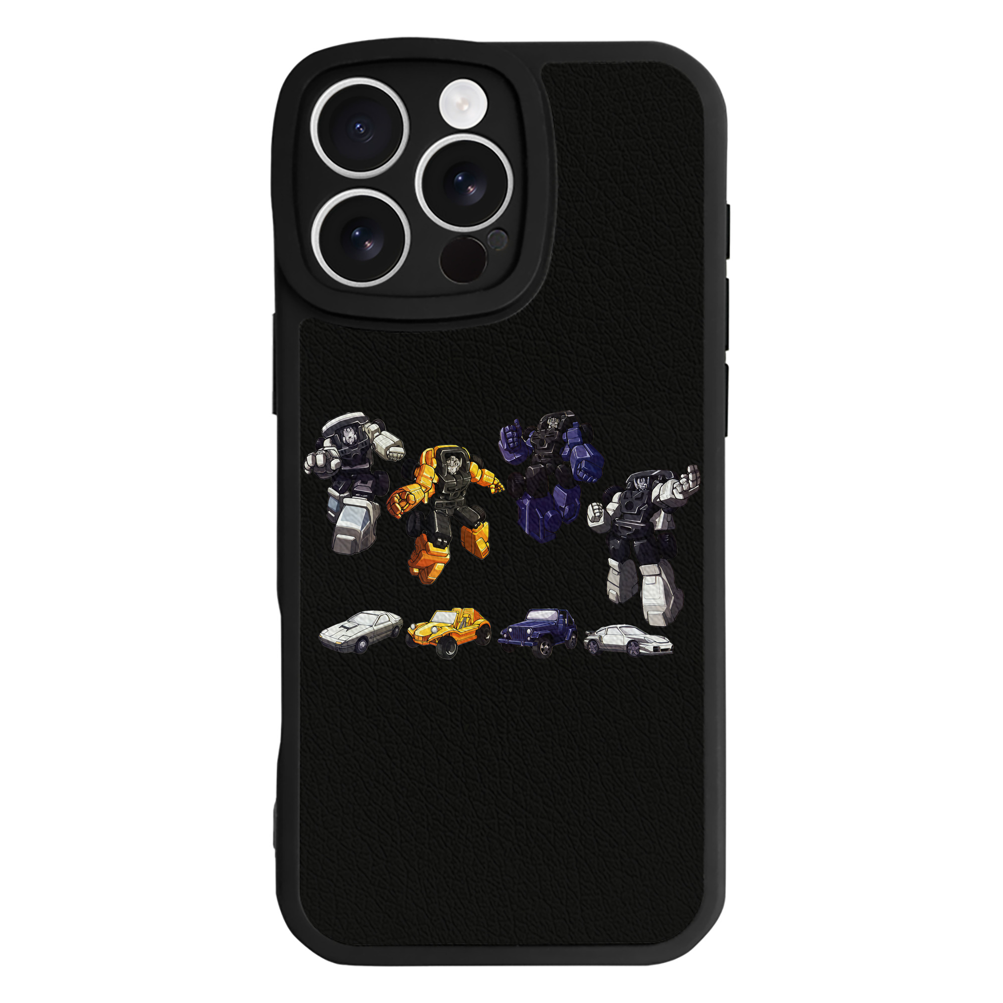 （画像用） Transformers トランスフォーマー 【iPhone 16シリーズ対応】シリコンスマホケース（レザー調） 材質：シリコン